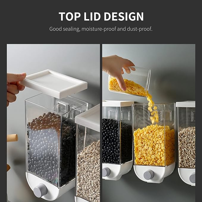 Wall Mounted Grain Dispenser for Kitchen ( Pack of 1)
