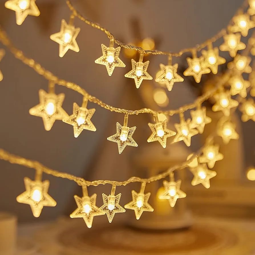 Mini Star Fairy String Lights 3M Warm White LED (Pack of 1)