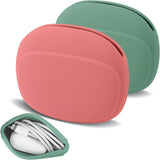 Silicone Organizer Pouch for Earbuds, Headphones, & Chargers in assorted colors(pack of 2)